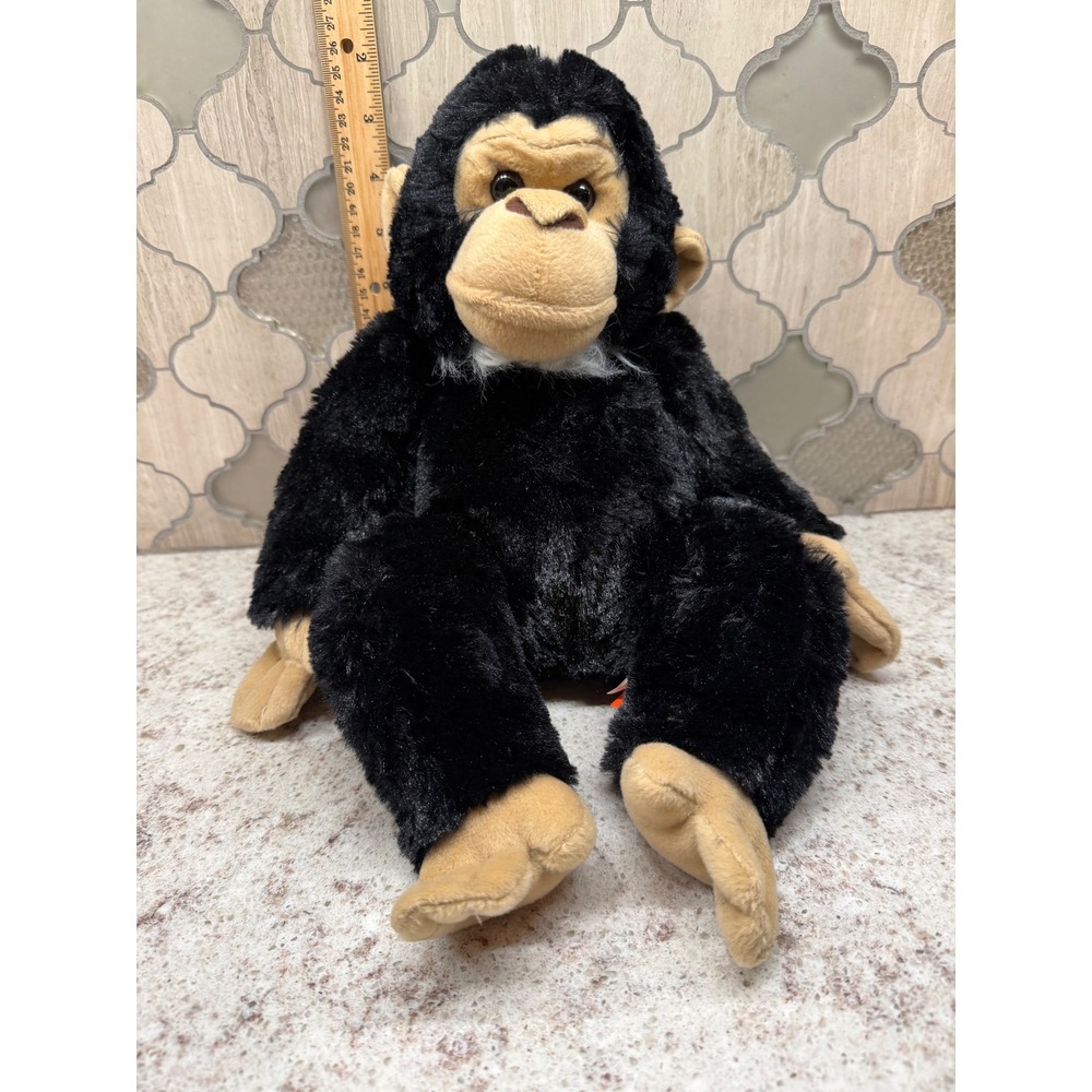 Wild Republic Chimpanzee Plush Stuffed Animal Black Tan Monkey 12 Inch Toy